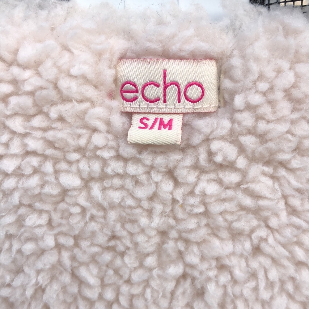 NWOT - ECHO Faux Leather Sherpa Lined Vest - Picture 2 of 6